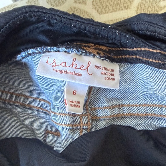 Isabel Maternity 90s Straight Maternity Blue Jeans, Size 6 - Picture 4 of 5